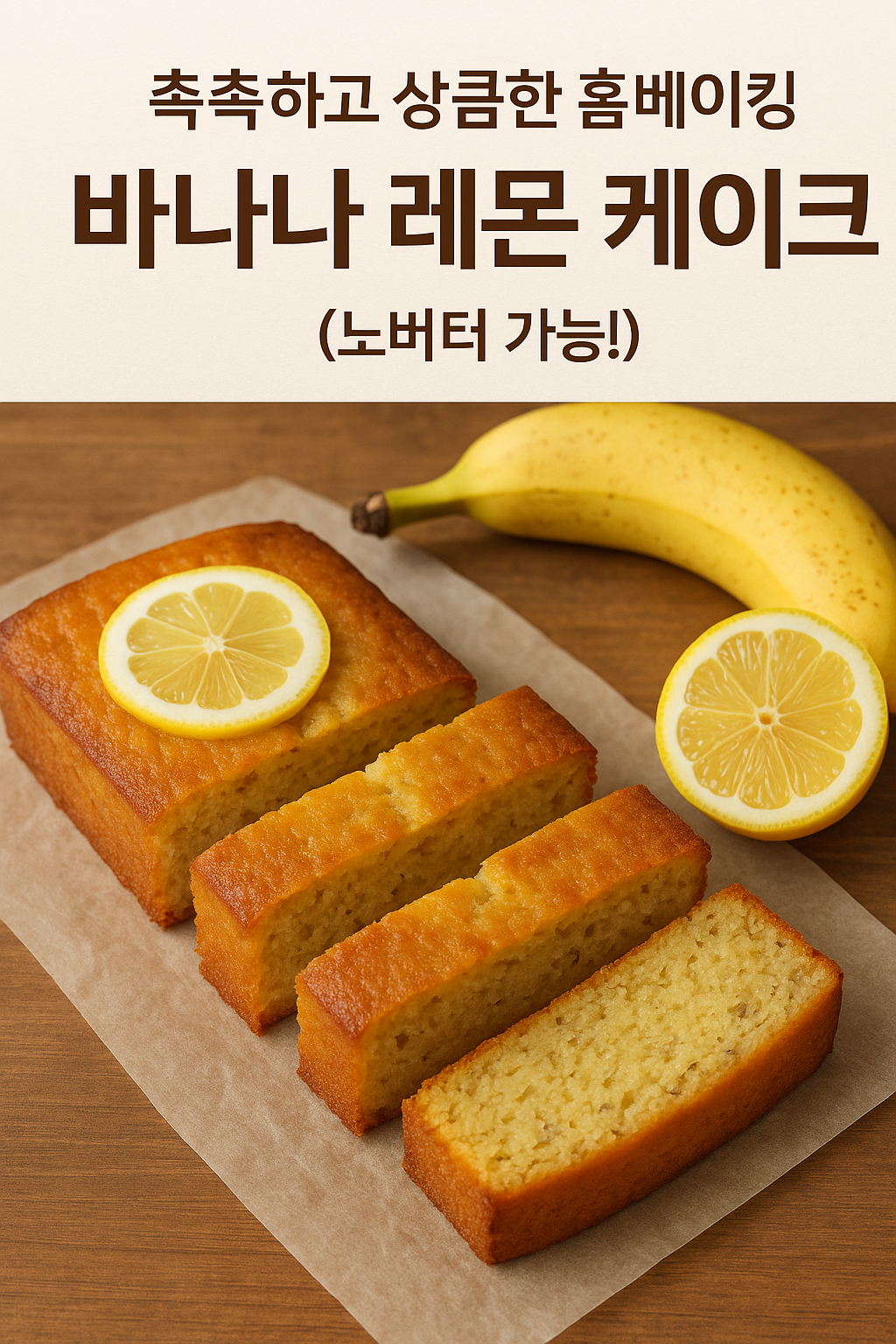 바나나 레몬 케이크 레시피