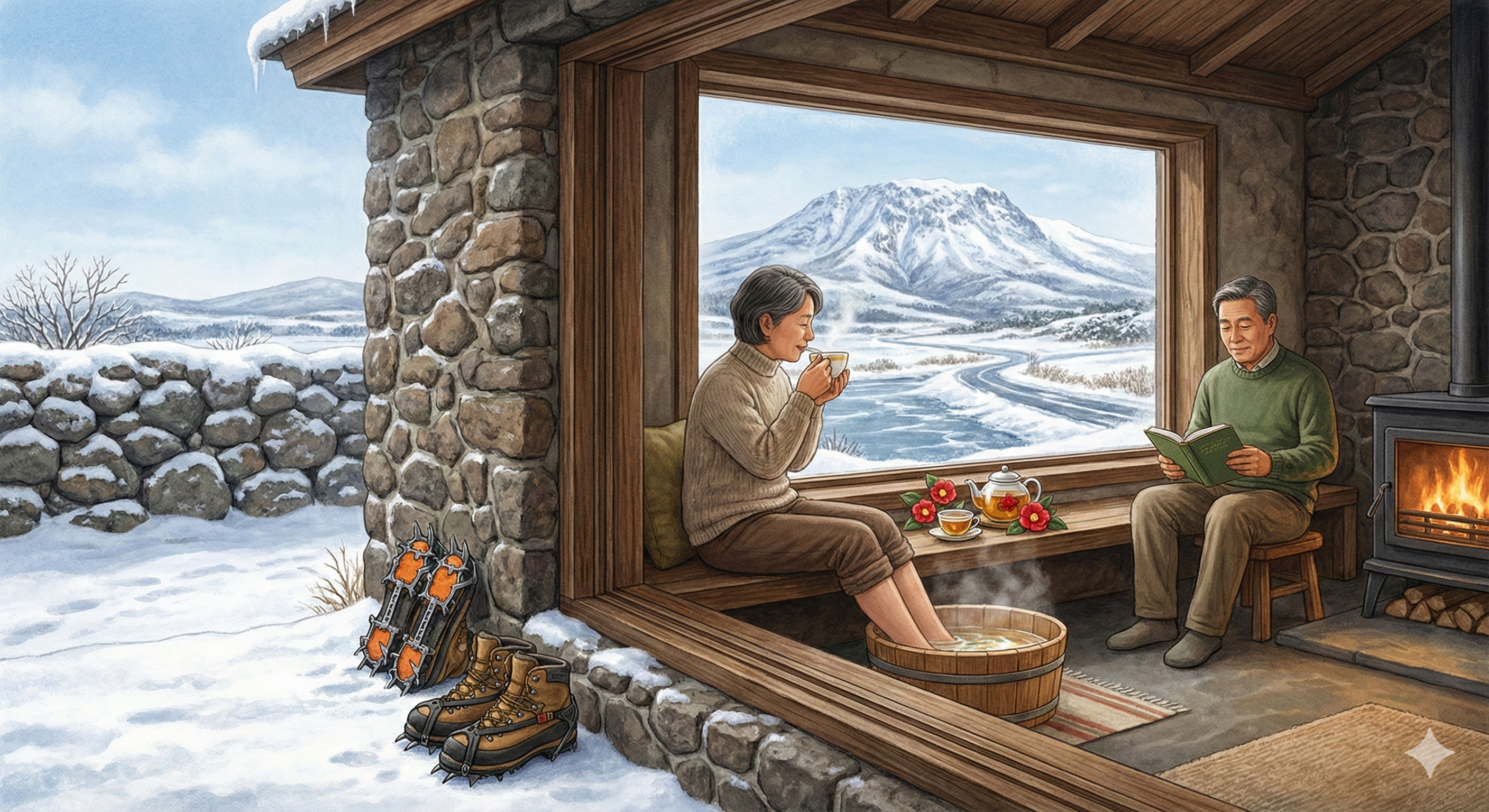 폭설 내린 2월의 제주 낭만과 안전 사이, 중년을 위한 완벽한 힐링 가이드