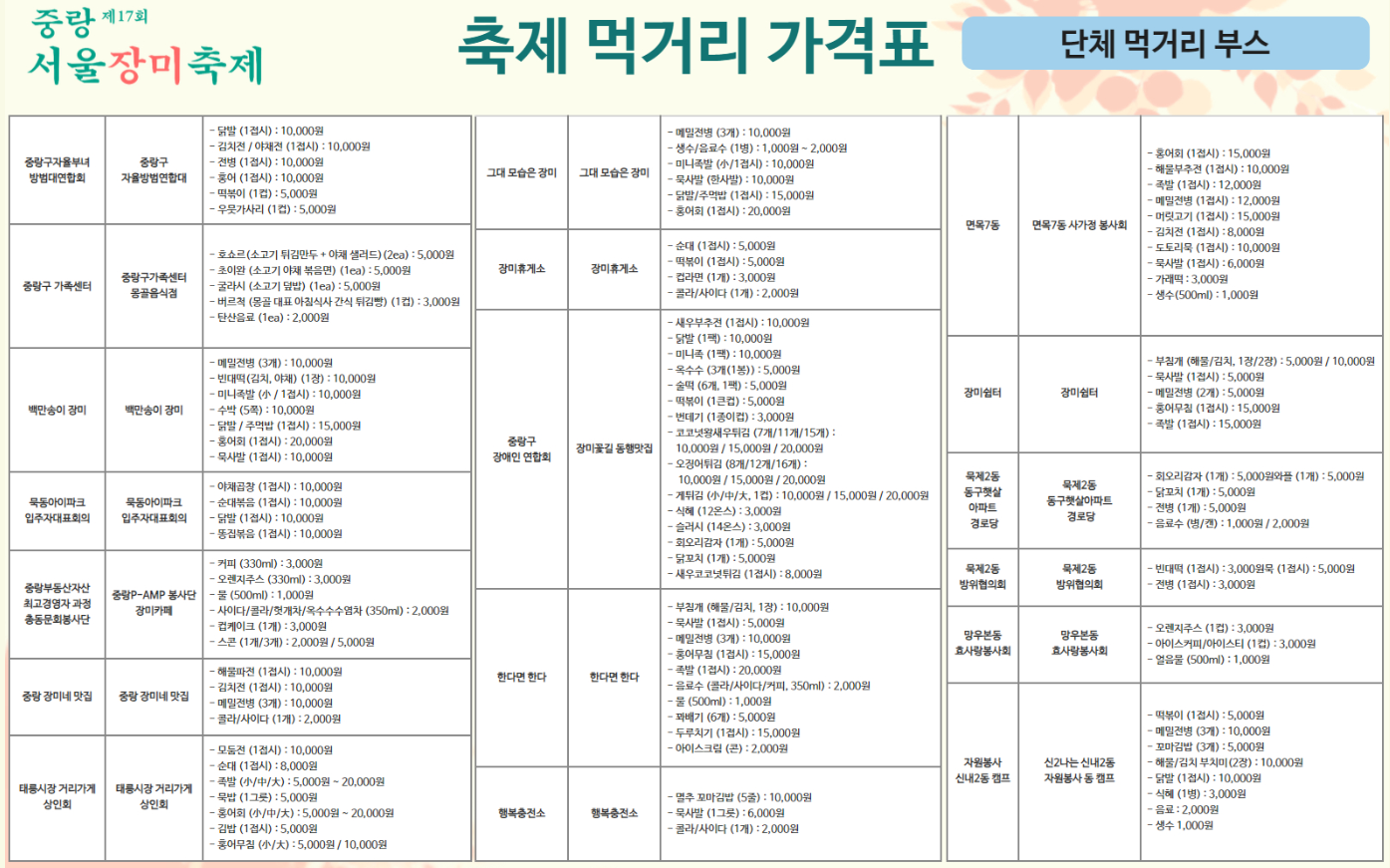 중랑 서울장미축제