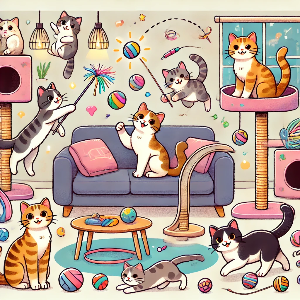 고양이 놀이 관련 이미지