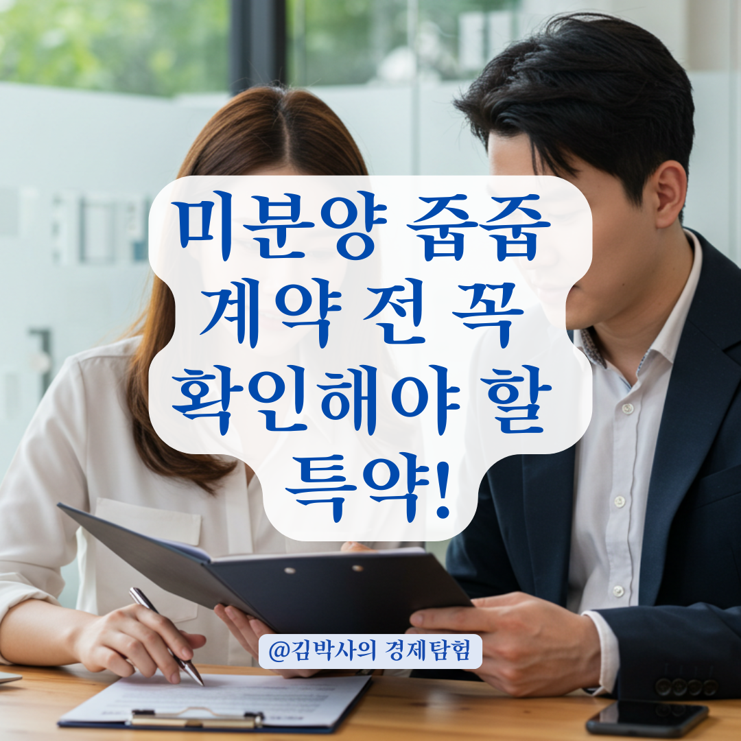 미분양 줍줍 계약 전, 주택매수금지특약 꼭 확인해야 하는 이유.