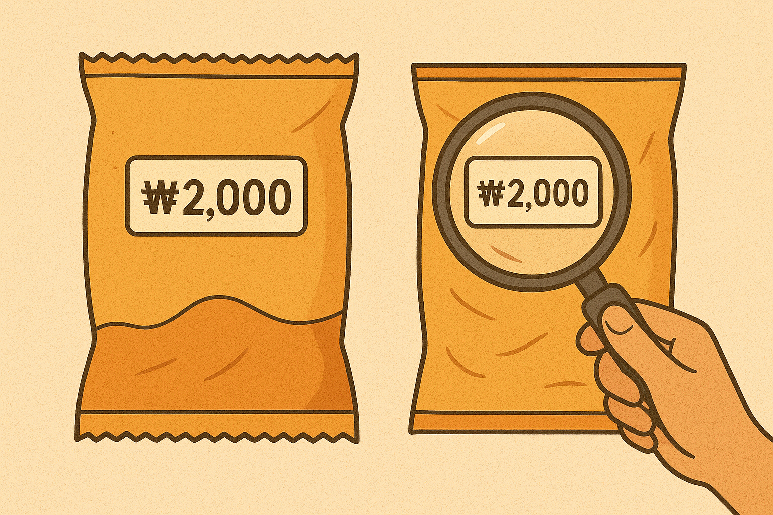 "가격은 그대로, 양은 줄었다" 당신의 지갑을 몰래 털어가는 '바이플레이션'의 함정