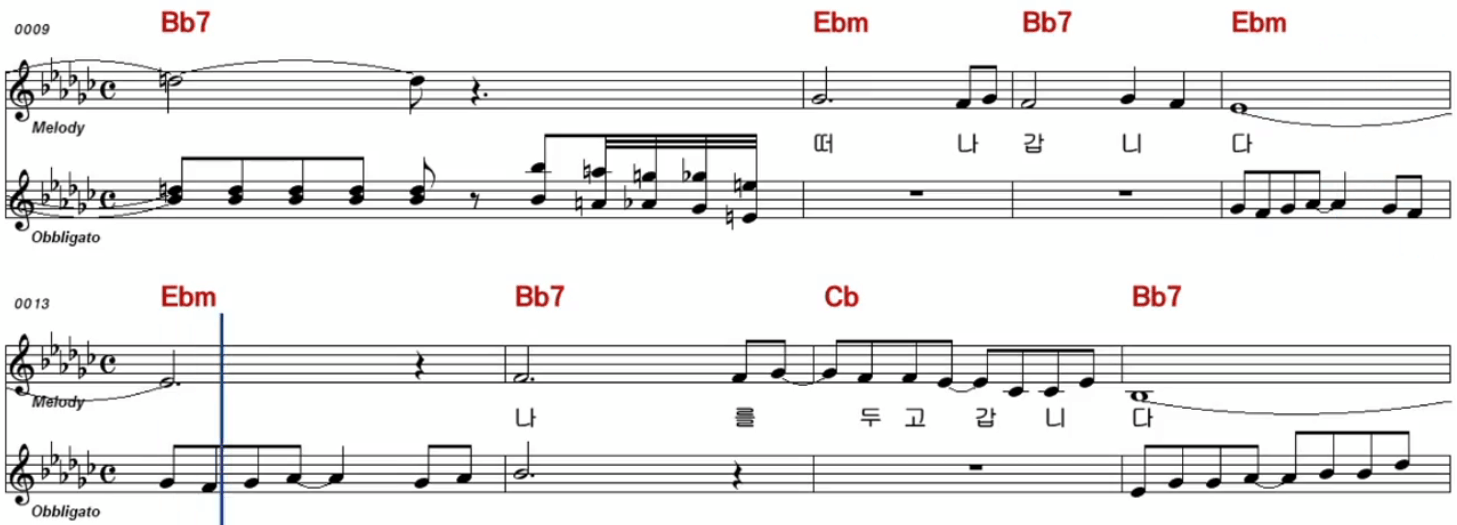 세진이(나미) 미운정 고운정 악보