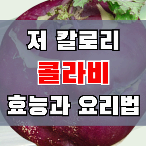 다이어트에 좋은 콜라비 효능과 칼로리