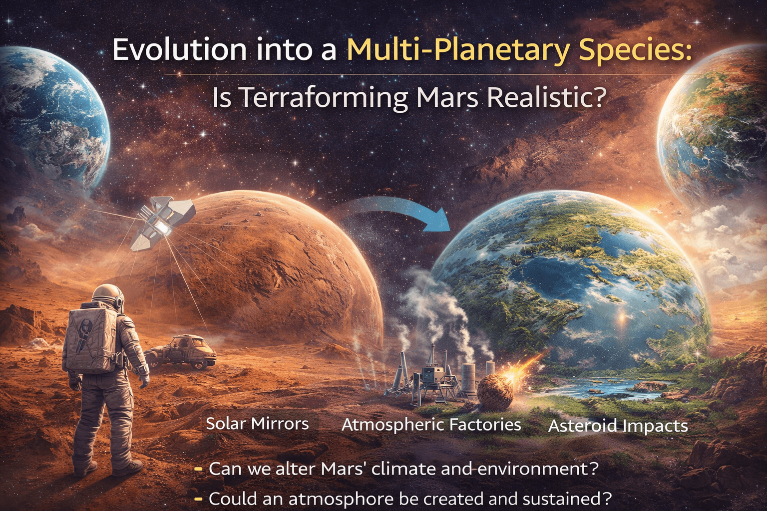 다행성 종으로의 진화: 화성 테라포밍은 과연 현실적인가?
