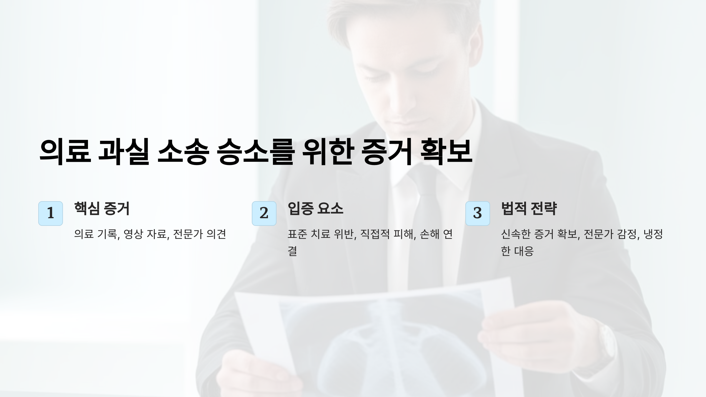 의료 과실 소송에서 승소하기 위한 증거 확보 방법