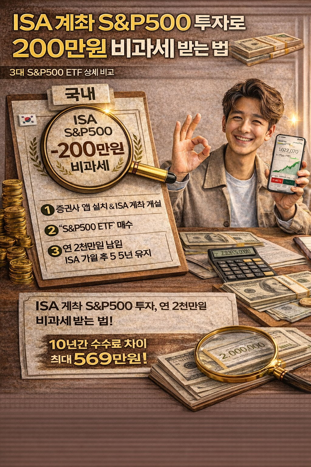 ISA 계좌 S&P500 투자로 200만원 비과세 받는 법