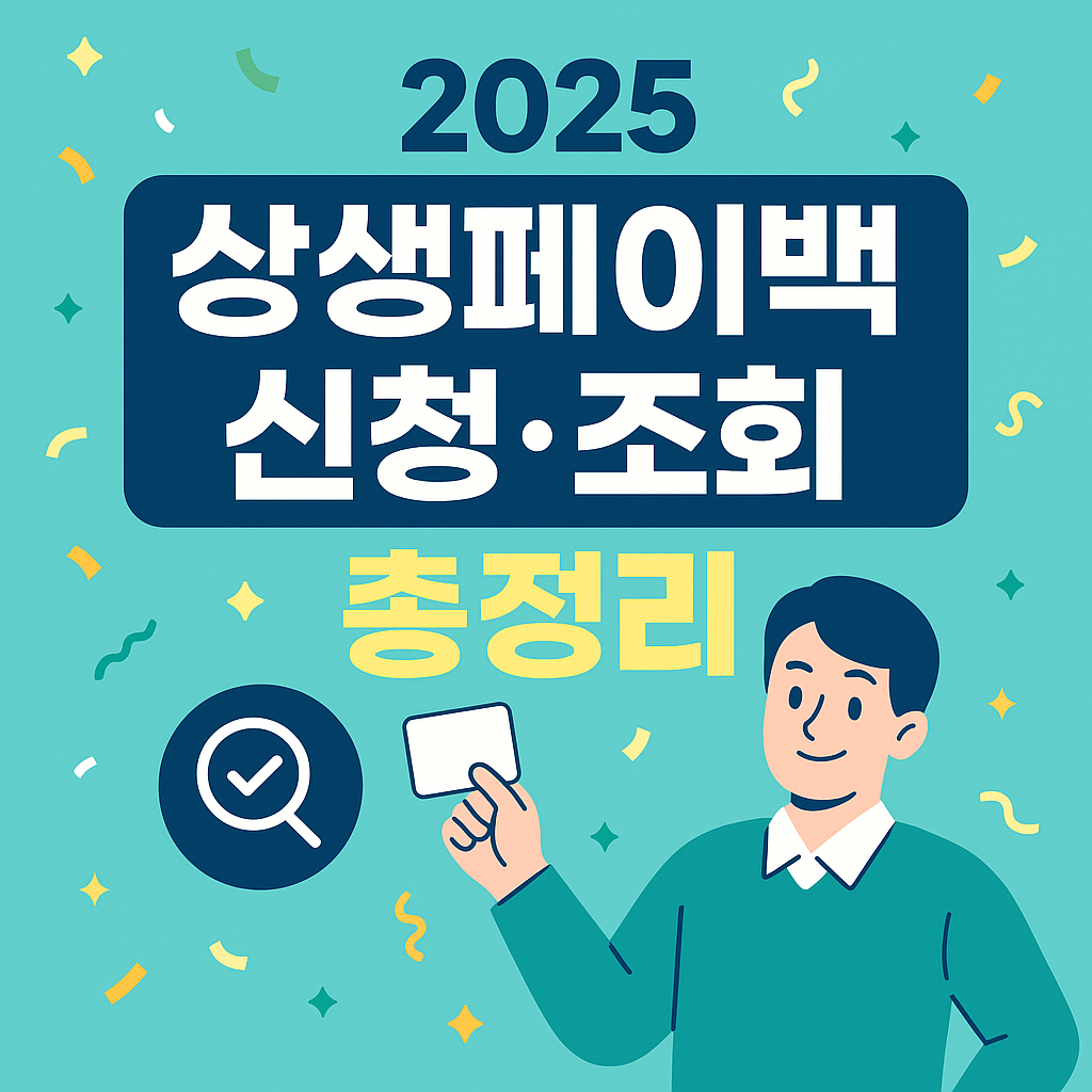2025 상생페이백 신청조회｜지원금 지급일&middot;대상 확인
