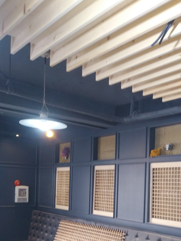 식당주방앞천장작업