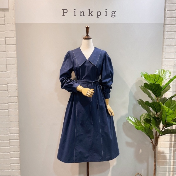 핑크피그 db 스티치 미샤 원피스 ppa22ops1022