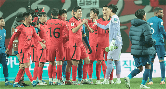 한국 대 싱가포르 5:0 대승