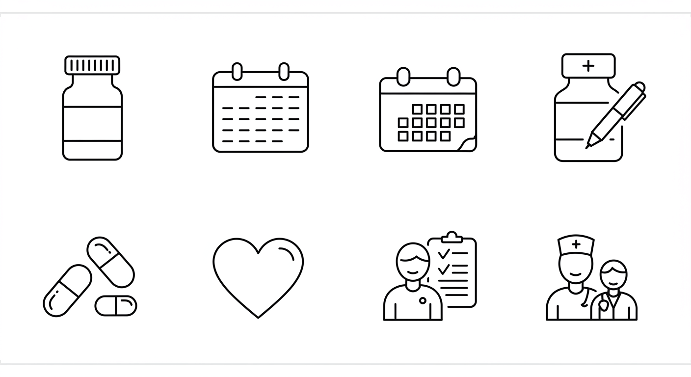 "약물 치료와 병행 전략"에 대한 이미지입니다.