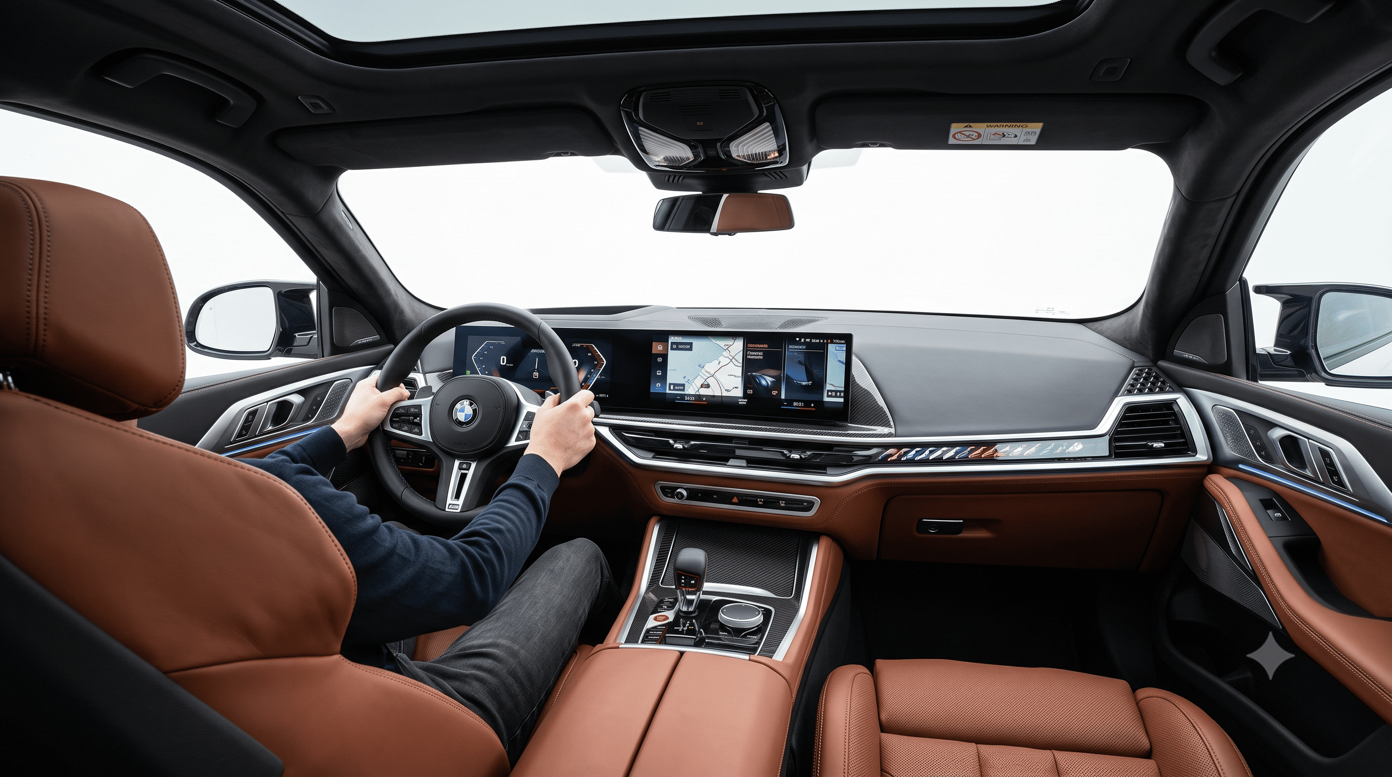 2026 BMW X5 실내 커브드 디스플레이 및 메리노 가죽 시트