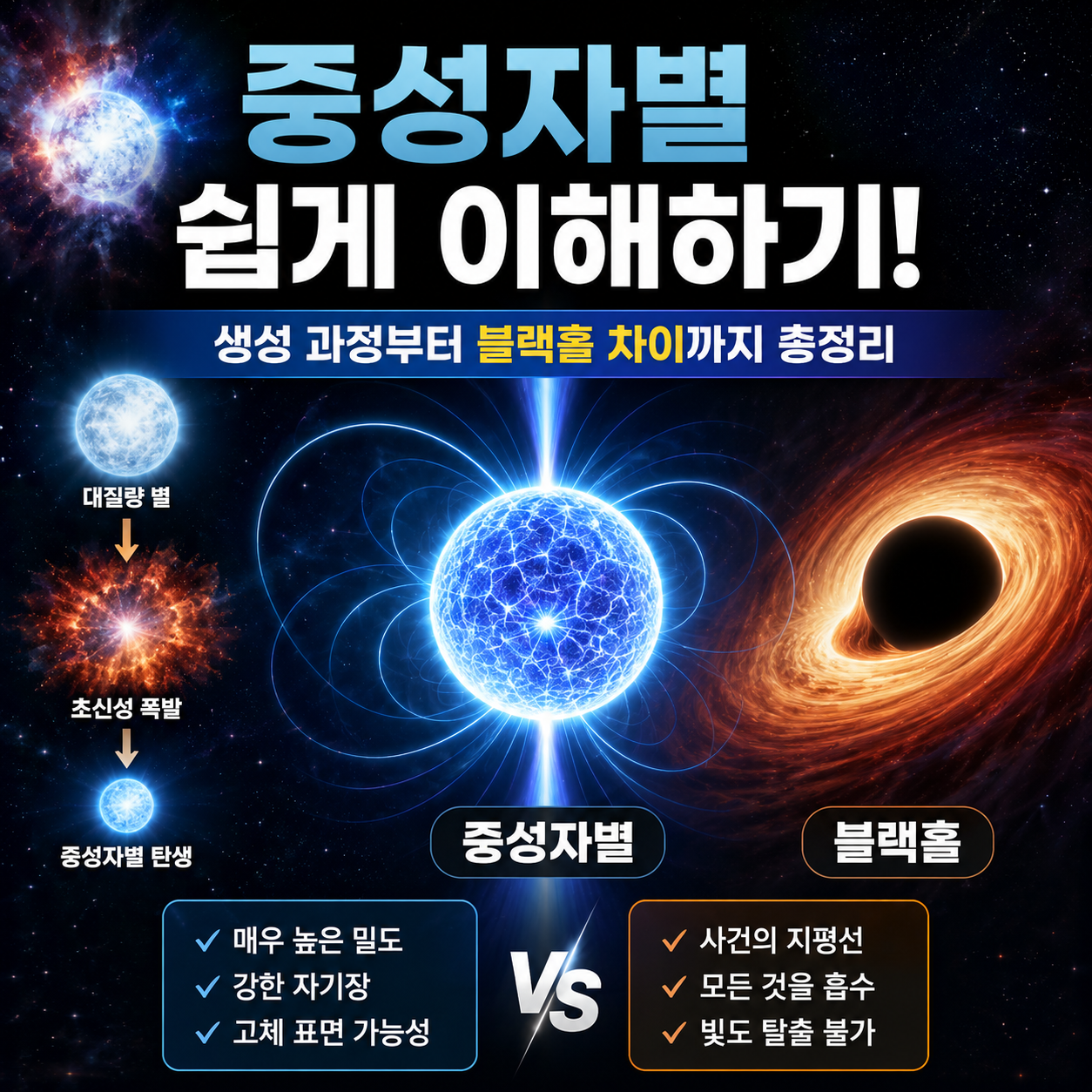중성자별 쉽게 이해하기