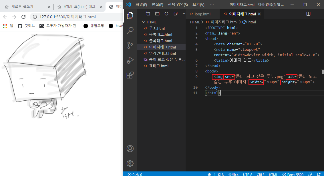 이미지 태그 설명 이미지