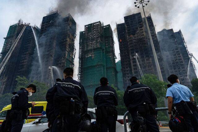 홍콩 아파트 화재 사망자 증가 타이포 피해 현황