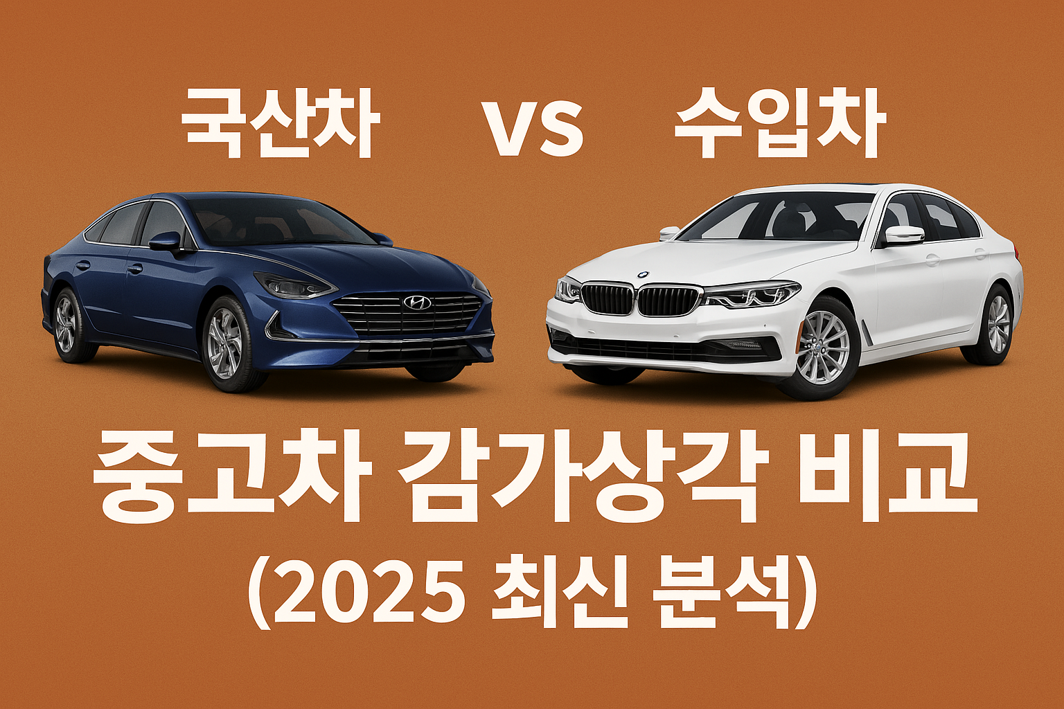 국산차 vs 수입차 비교 사진