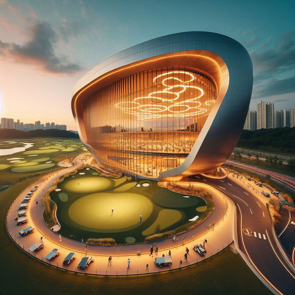 청라 드라이빙 레인지 배경