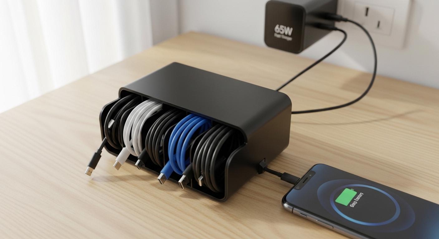 고속충전기 선 정리 내돈내산 후기