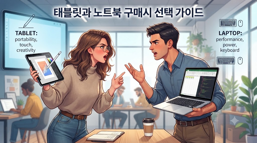 태블릿 vs 노트북, 용도별 선택 가이드