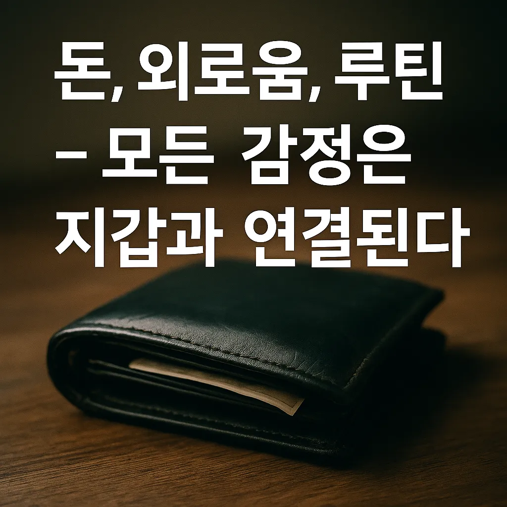 돈, 외로움, 루틴 – 모든 감정은 지갑과 연결된다 이미지