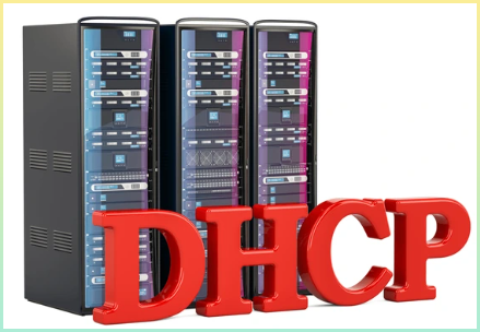 DHCP 서버를 나타내는 시각적 이미지. 클라이언트 장비라고 할 수 도 있으니 구성요소를 표현하기도 한다.