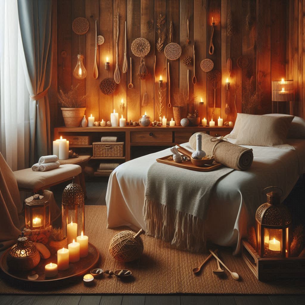 피부,체형관리 샵 배경