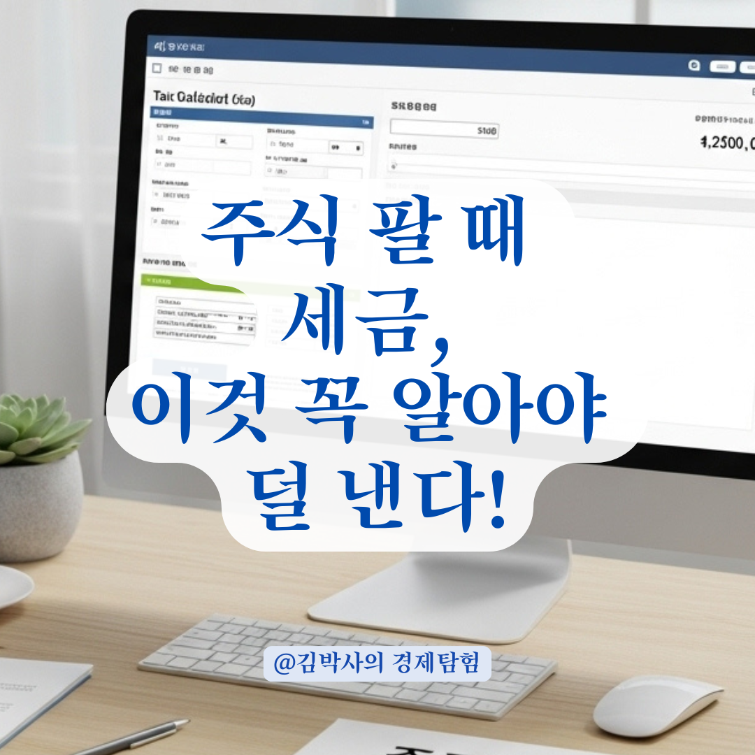 물려 있는 주식도 세금 내야 할까? 주린이를 위한 양도소득세 실전 가이드.