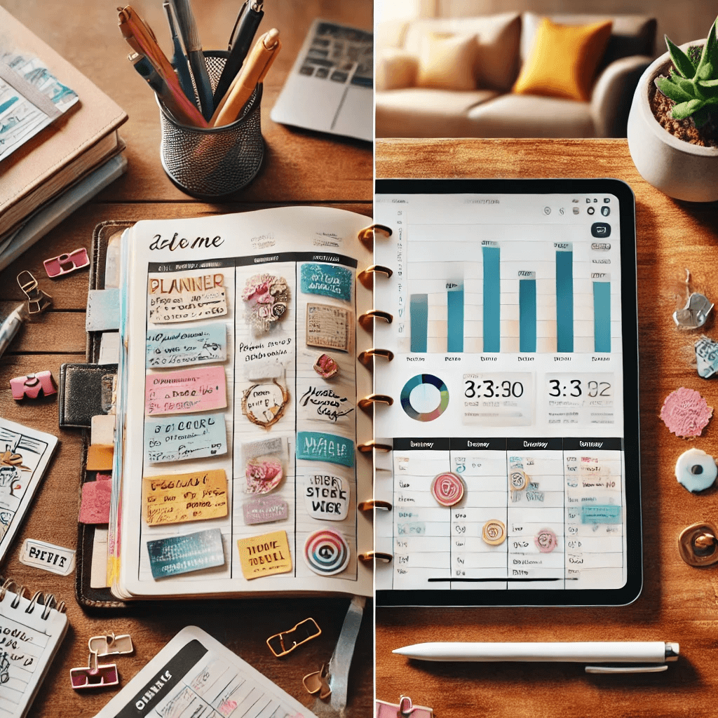 아날로그 vs. 디지털 플래너: 장단점