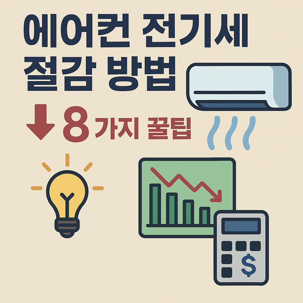 전기요금 폭탄 NO! 에어컨 전기세 줄이는 8가지 꿀팁