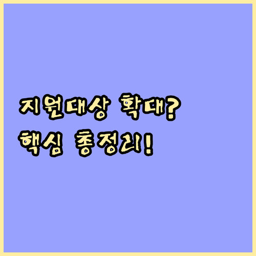 새출발기금 지원 대상 확대, 핵심 내..
