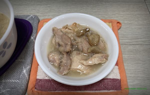 오뚜기 뼈없는순살 삼계탕 2022년 7월 조리 후 닭고기