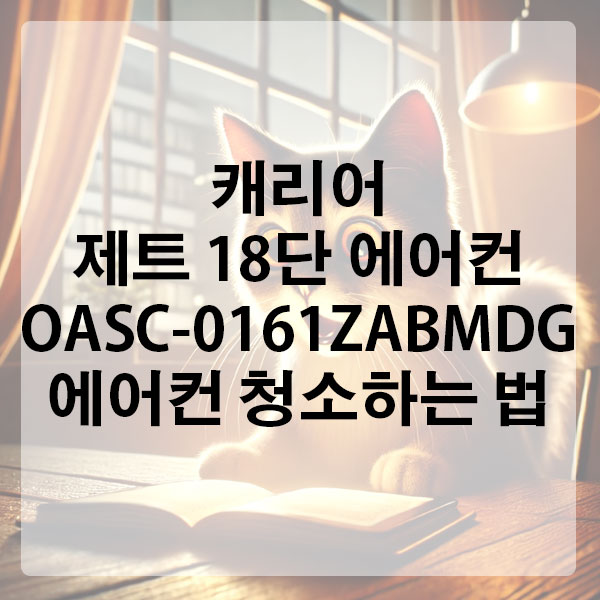 캐리어 제트 18단 에어컨 OASC-0161ZABMDG 에어컨 청소하는 법