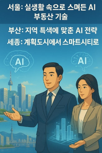 서울 ,부산 ,세종이 ai를 활용하는 방식에 대한 관련 이미지