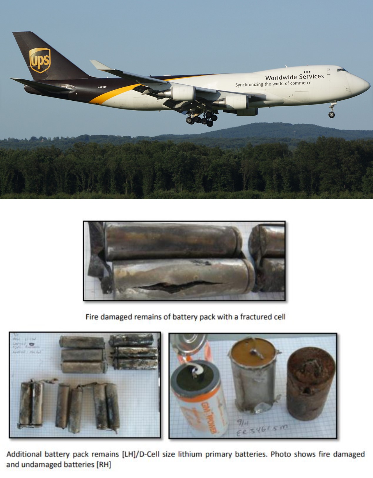 UPS-화물항공기-리튬-배터리-화재-사고-비행기-사진
