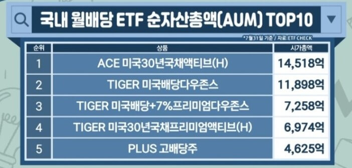 국내 상품들