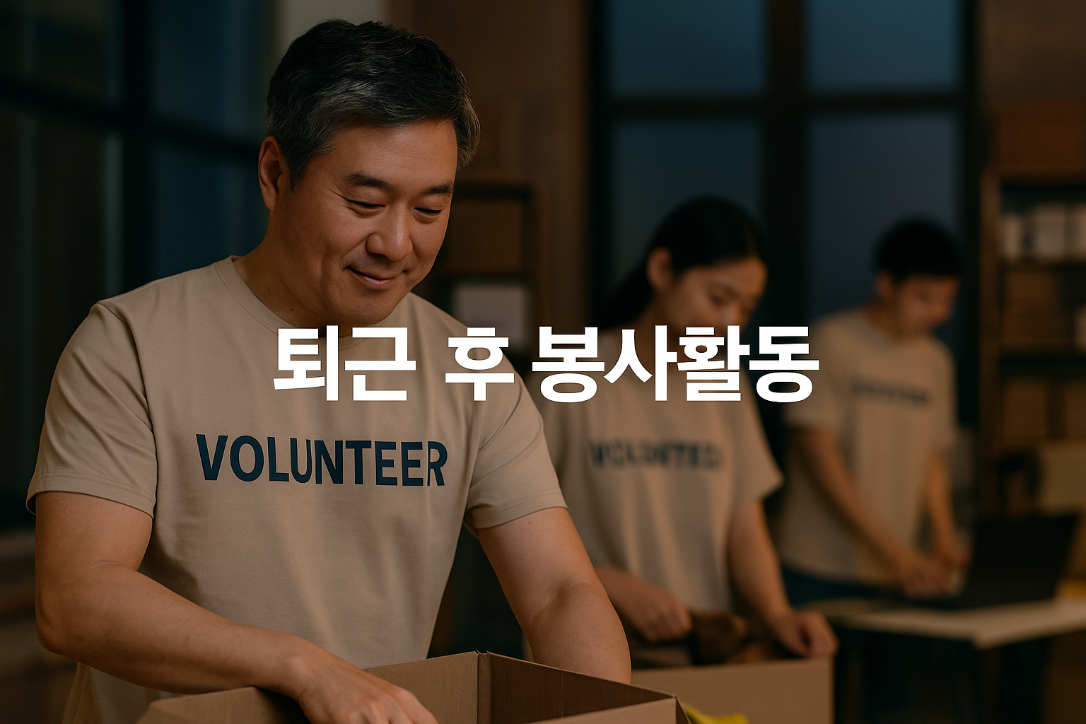 퇴근 후 봉사활동