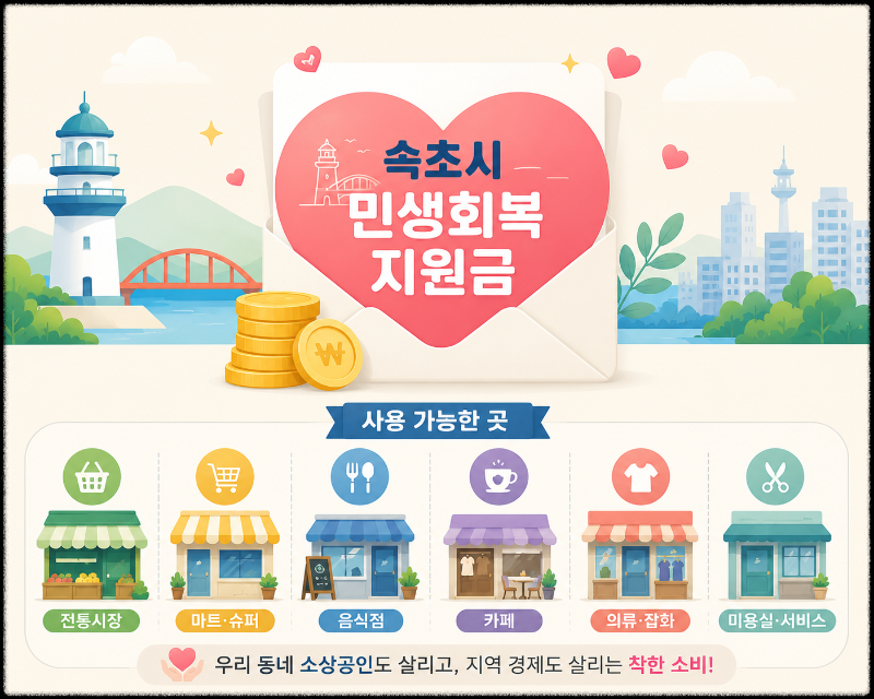 속초시 민생회복지원금 이미지