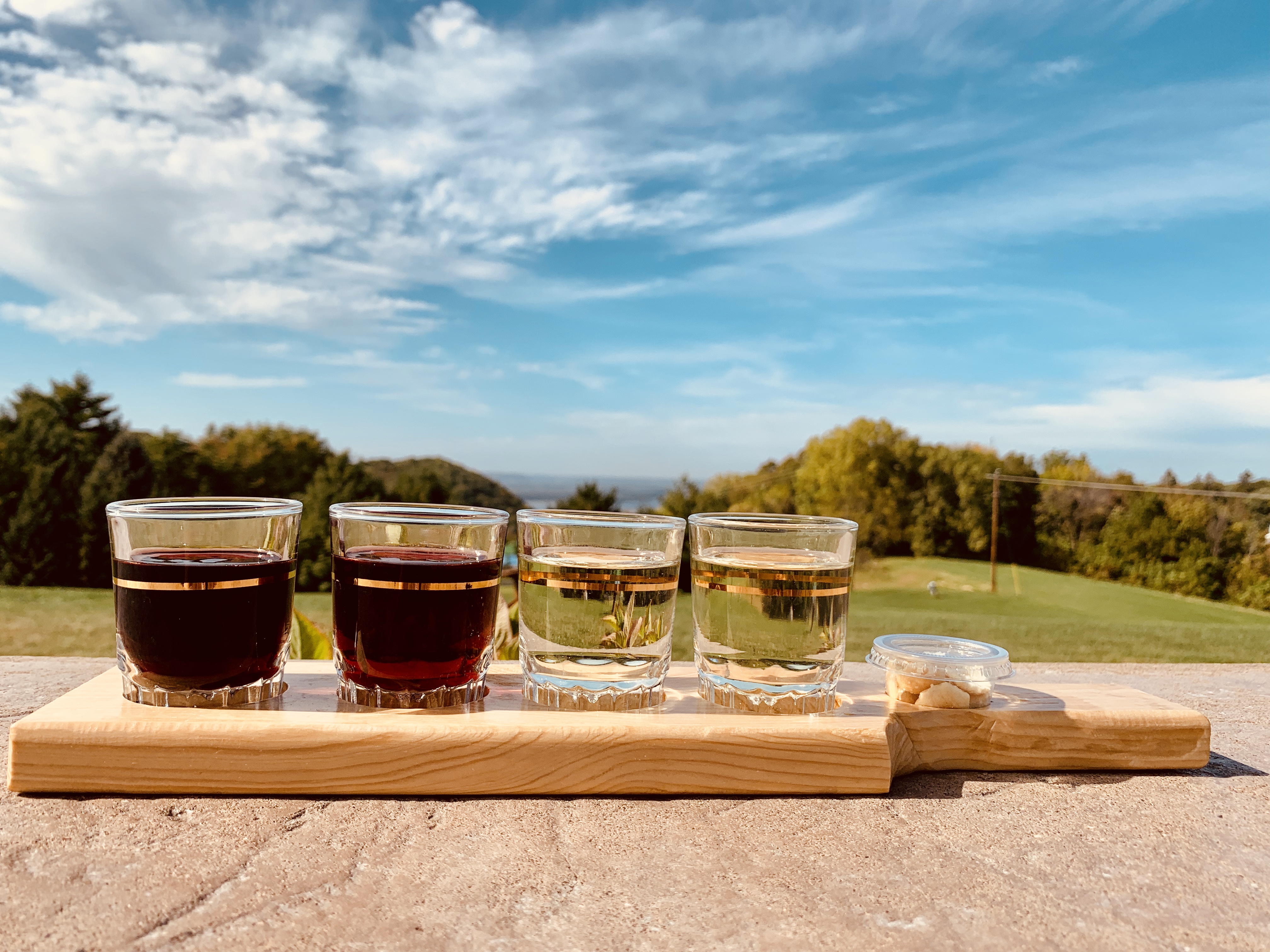 sky-tree-redwine-white wine-wine tasting