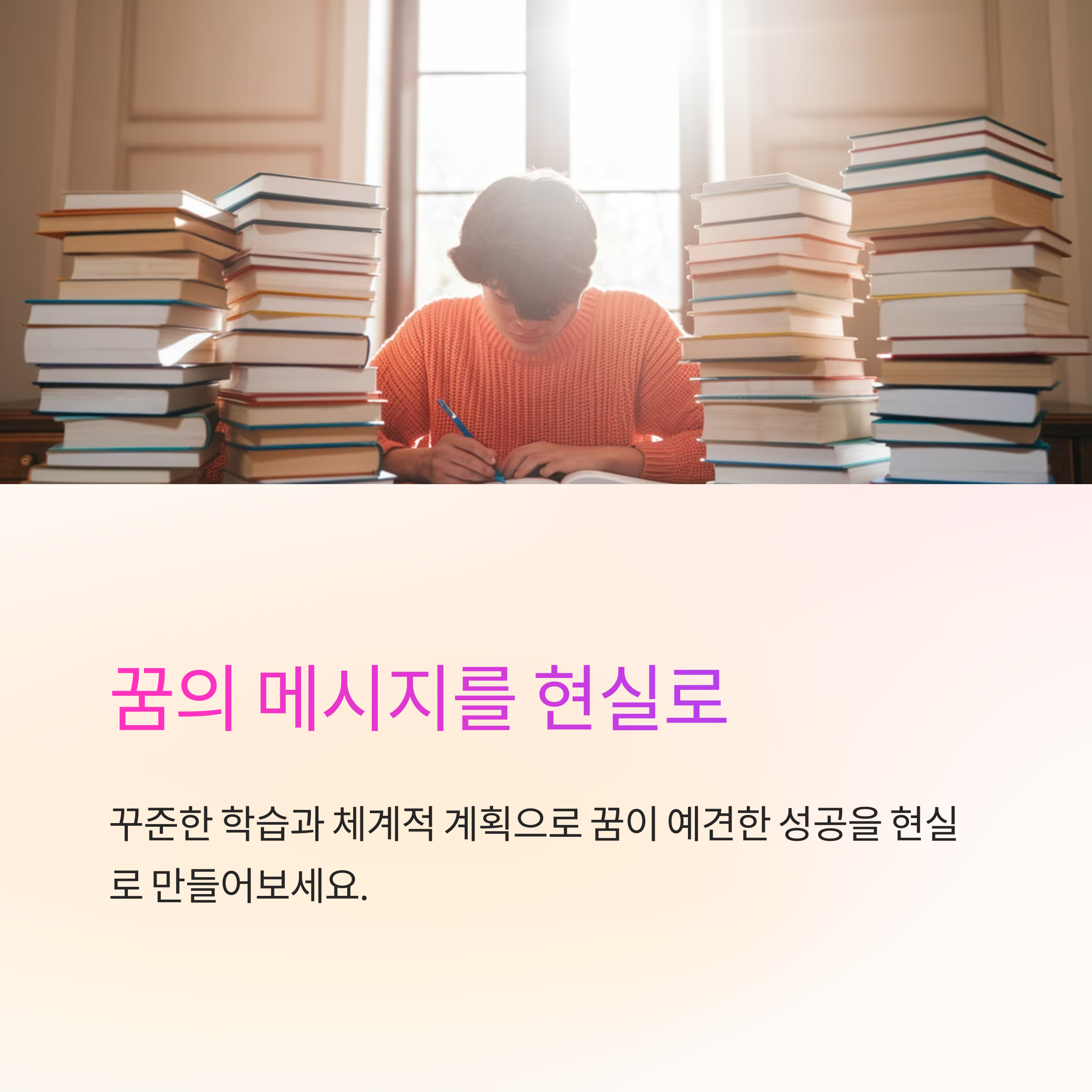책을 많이 쌓아두는 꿈