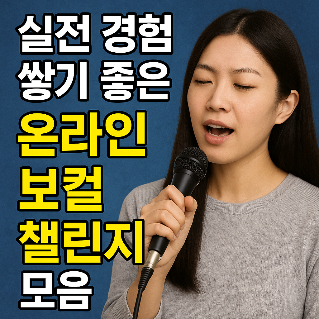 실전 경험 쌓기 좋은 온라인 보컬 챌린지 모음 사진