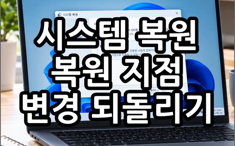 윈도우11 시스템 복원 방법|복원 지점 설정부터 오류 발생 시 되돌리기