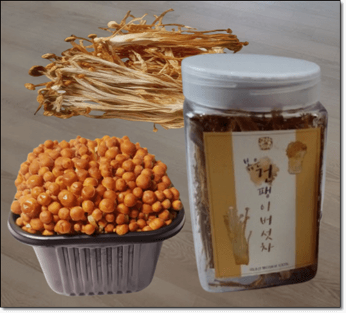 갈색 팽이버섯 차