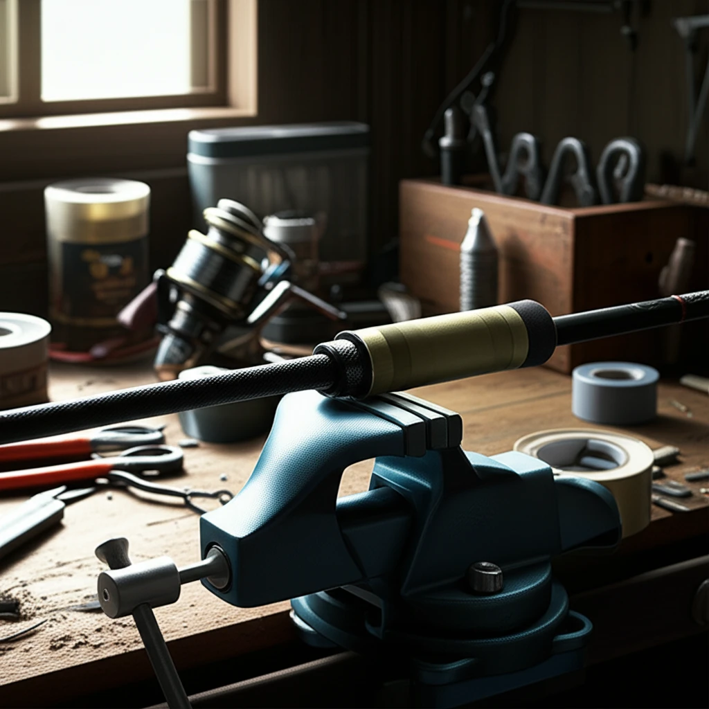 낚시대 수리 후 강도 높이는 방법 완