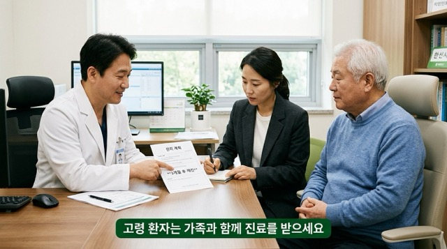 파킨슨병 고령 환자 치료 전략 가족 동행
