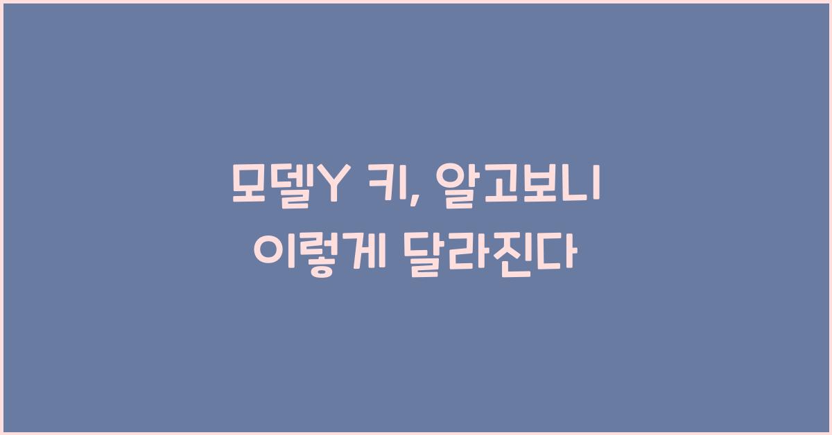 모델y 키