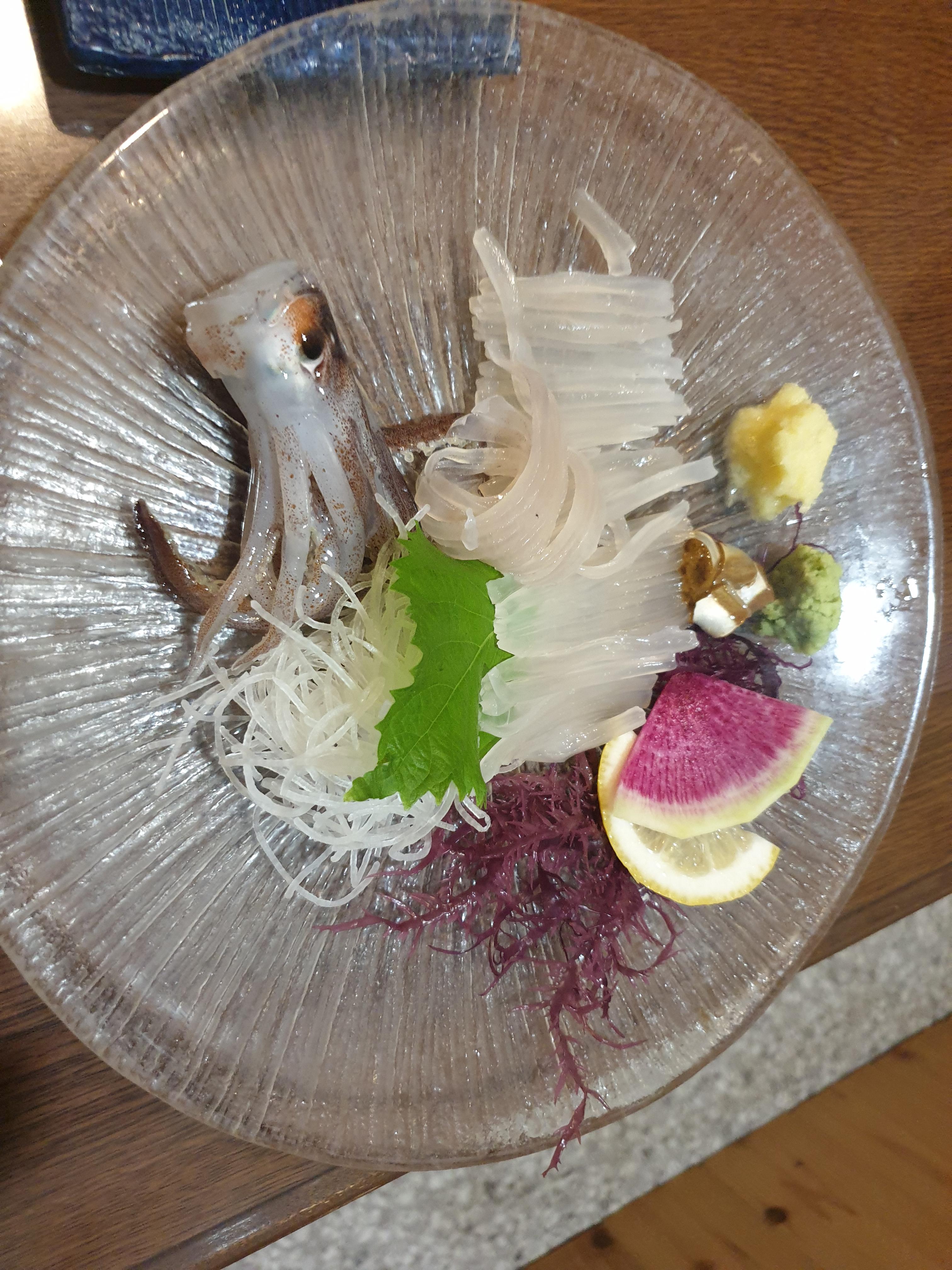 홋카도에서 먹은 오징어 사진