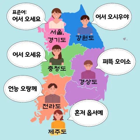 지역별 대표 사투리 서울 경상도 전라도 충청도 비교 분석_2