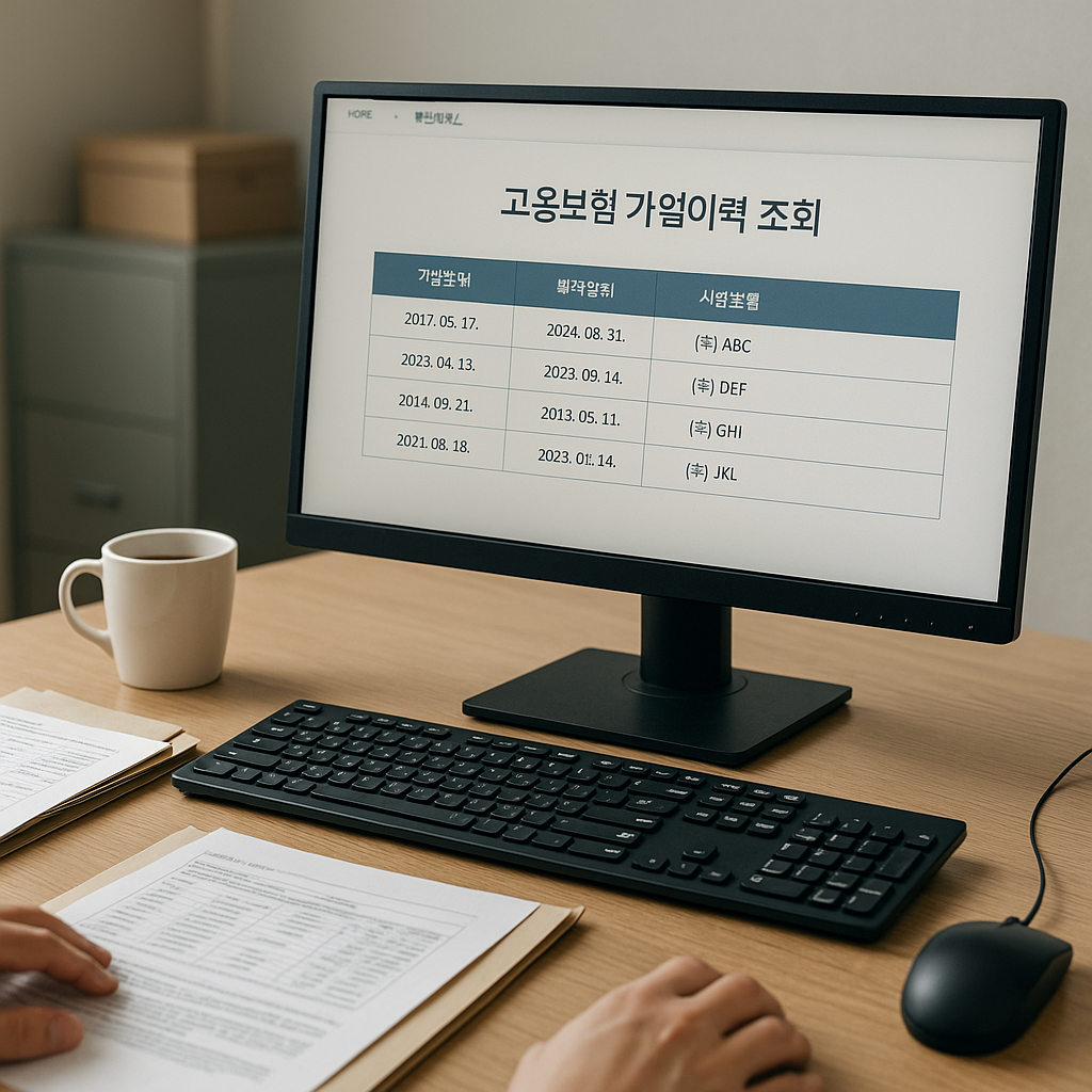 고용보험 가입이력 조회, 이렇게 하면 끝!