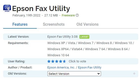 Epson-Fax-Utility
